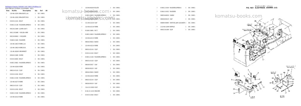 Komatsu d40am-5 s/n 10001-up Parts catalog cover Page 7 Komatsu d40am-5 s/n 10001-up Parts catalog cover Page 7