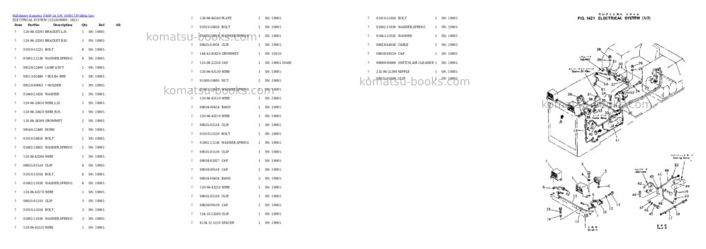 Komatsu d40p-5a s/n 10001-up Parts catalog cover Page 6 Komatsu d40p-5a s/n 10001-up Parts catalog cover Page 6