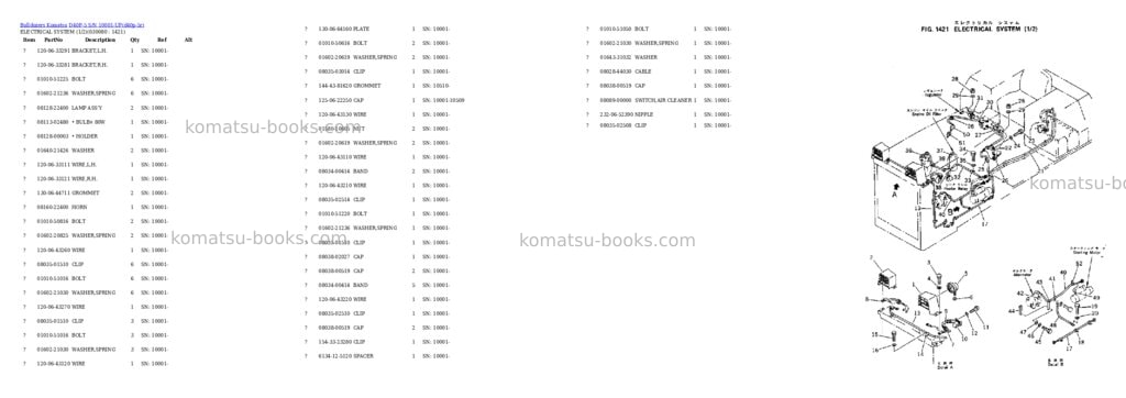 Komatsu d40p-5 s/n 10001-up Parts catalog cover Page 6