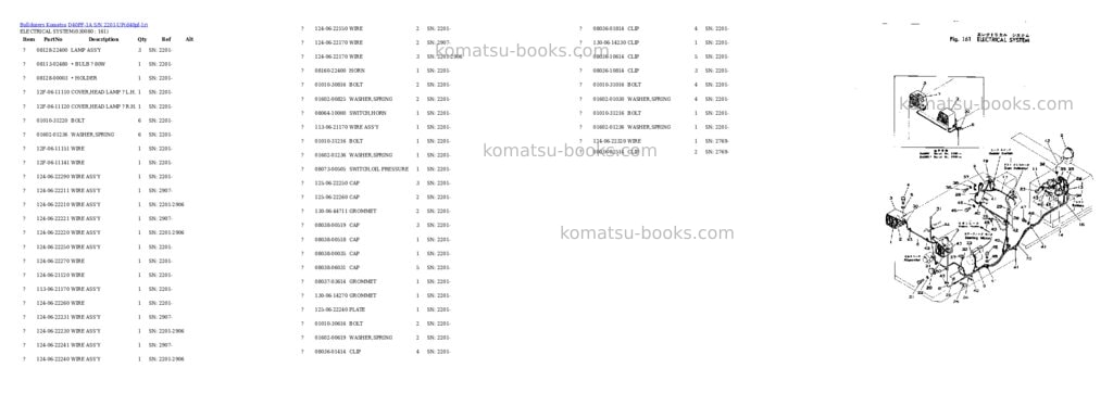 Komatsu d40pf-1a s/n 2201-up Parts catalog cover Page 7
