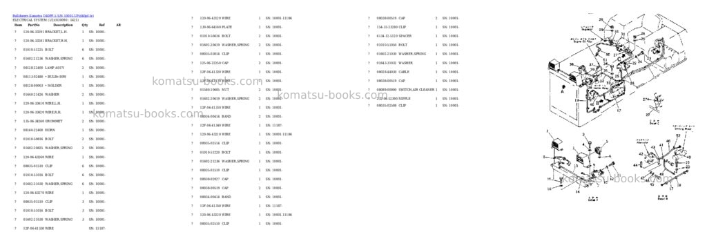 Komatsu d40pf-5 s/n 10001-up Parts catalog cover Page 8