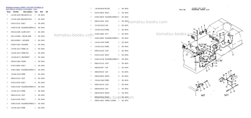 Komatsu D40PL-3 S/N 6001-UP Parts catalog cover Page 7 Komatsu D40PL-3 S/N 6001-UP Parts catalog cover Page 7