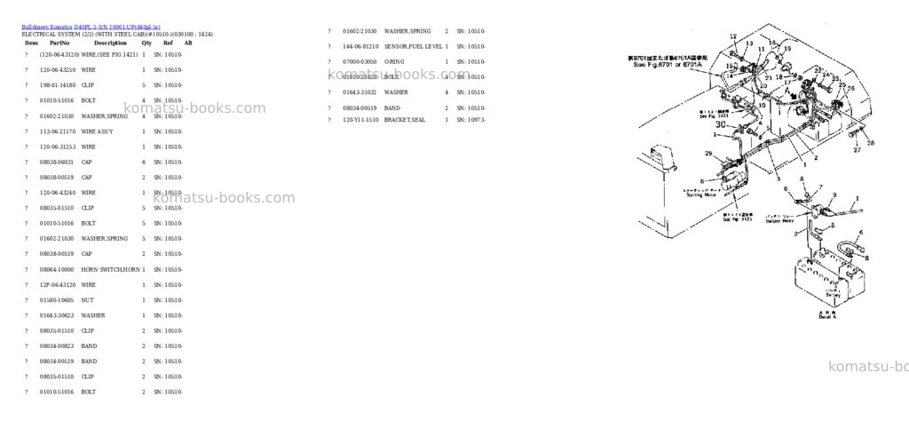 Komatsu d40pl-5 s/n 10001-up Parts catalog cover Komatsu d40pl-5 s/n 10001-up Parts catalog cover
