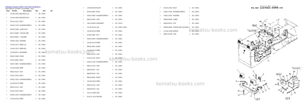 Komatsu d40pl-5 s/n 10001-up Parts catalog cover Page 6 Komatsu d40pl-5 s/n 10001-up Parts catalog cover Page 6