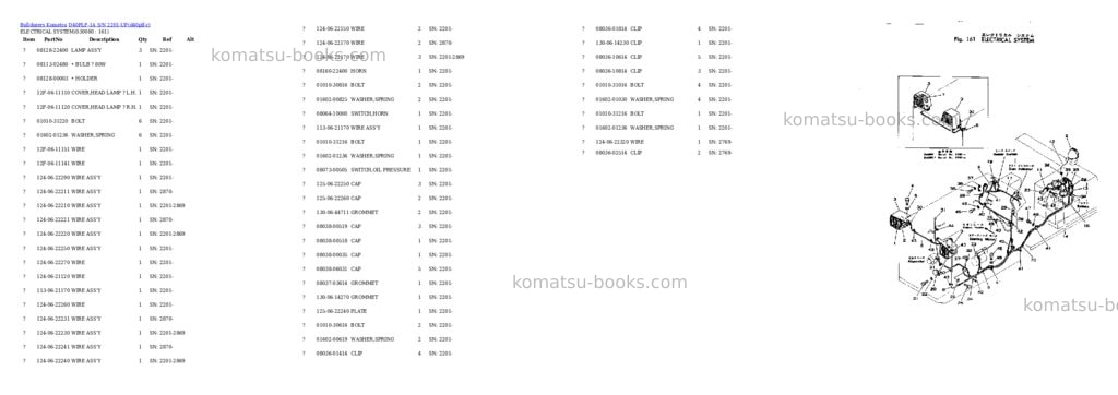 Komatsu d40plf-1a s/n 2201-up Parts catalog cover Page 7