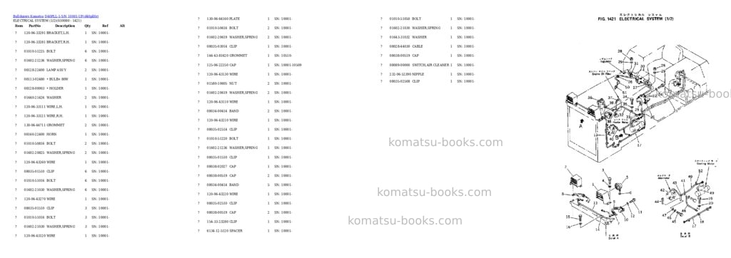 Komatsu d40pll-5 s/n 10001-up Parts catalog cover Page 6
