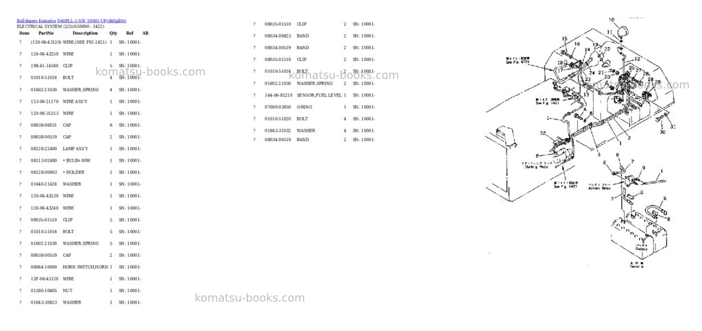 Komatsu d40pll-5 s/n 10001-up Parts catalog cover Page 7