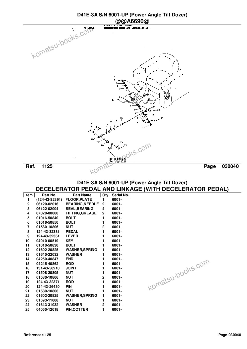 Komatsu d41e-3a s/n 6001-up power angle tilt dozer Parts catalog cover Page 8 Komatsu d41e-3a s/n 6001-up power angle tilt dozer Parts catalog cover Page 8