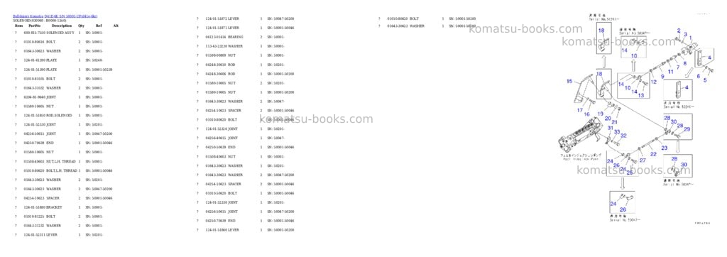 Komatsu d41e-6k s/n 50001-up Parts catalog cover Page 5 Komatsu d41e-6k s/n 50001-up Parts catalog cover Page 5