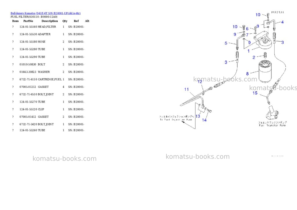 Komatsu d41e-6t s/n b20001-up Parts catalog cover Page 10 Komatsu d41e-6t s/n b20001-up Parts catalog cover Page 10