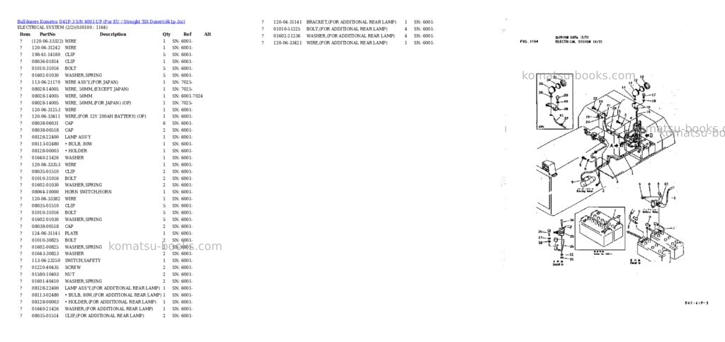 Komatsu D41P-3 S/N 6001-UP (For EU / Straight Tilt Dozer) Parts catalog cover Page 9 Komatsu D41P-3 S/N 6001-UP (For EU / Straight Tilt Dozer) Parts catalog cover Page 9