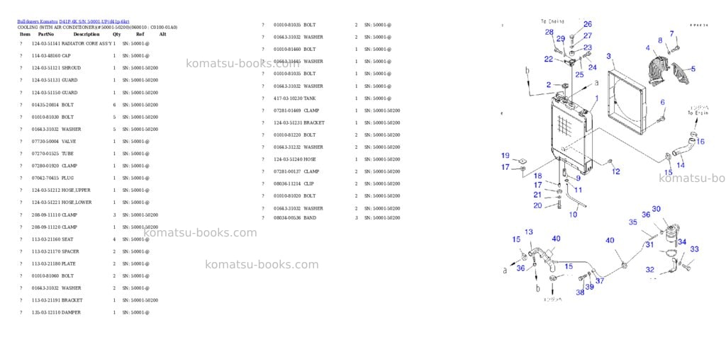 Komatsu d41p-6k s/n 50001-up Parts catalog cover Page 10 Komatsu d41p-6k s/n 50001-up Parts catalog cover Page 10