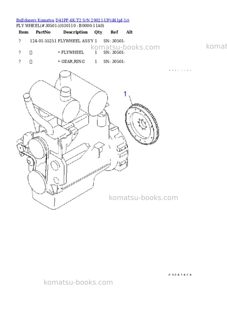 Komatsu d41pf-6k-t2 s/n 29021-up Parts catalog cover Page 10 Komatsu d41pf-6k-t2 s/n 29021-up Parts catalog cover Page 10