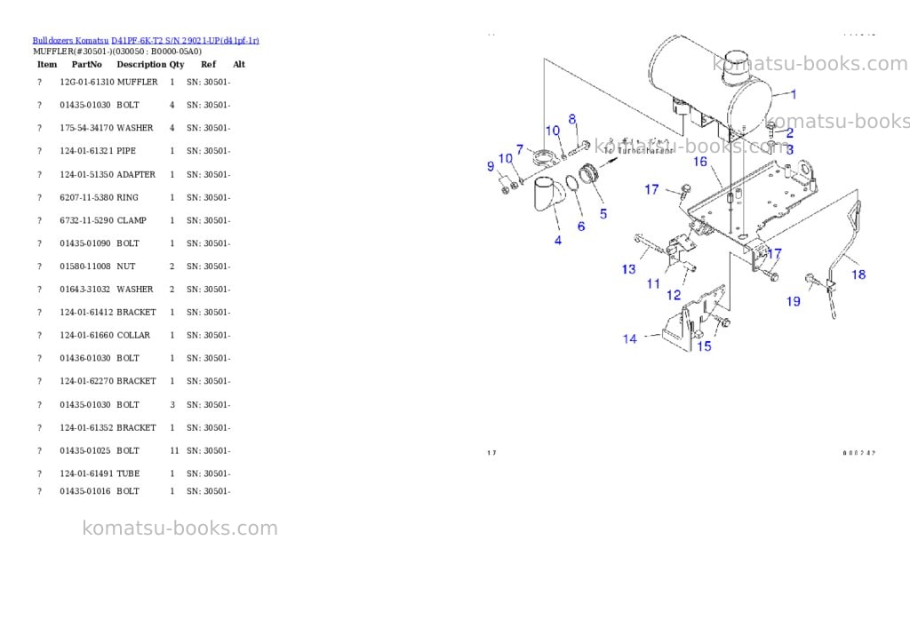 Komatsu d41pf-6k-t2 s/n 29021-up Parts catalog cover Page 4 Komatsu d41pf-6k-t2 s/n 29021-up Parts catalog cover Page 4