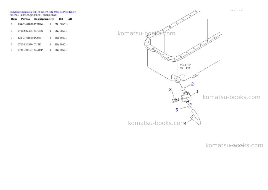 Komatsu d41pf-6k-t2 s/n 29021-up Parts catalog cover Page 7 Komatsu d41pf-6k-t2 s/n 29021-up Parts catalog cover Page 7