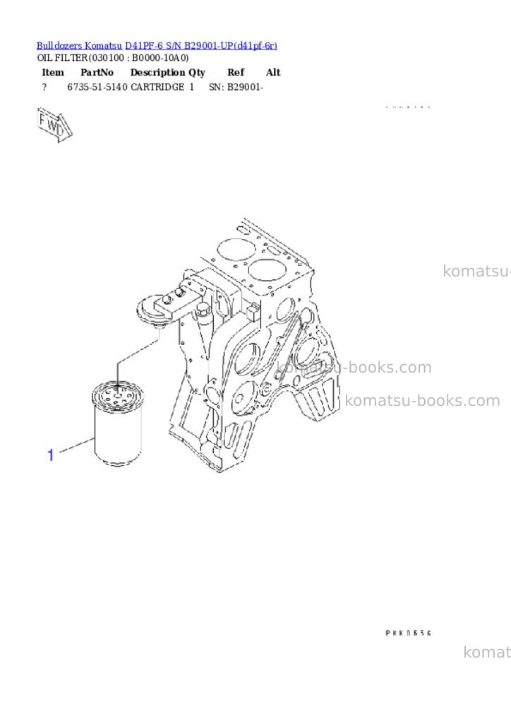 Komatsu d41pf-6 s/n b29001-up Parts catalog cover Page 9 Komatsu d41pf-6 s/n b29001-up Parts catalog cover Page 9