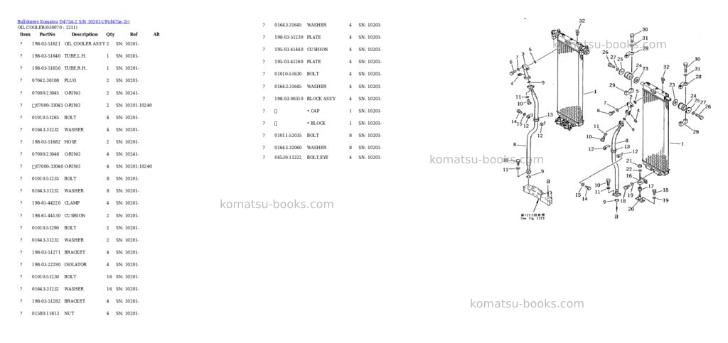 Komatsu d475a-2 s/n 10201-up Parts catalog cover Page 6 Komatsu d475a-2 s/n 10201-up Parts catalog cover Page 6