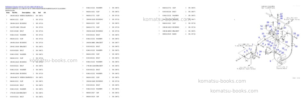Komatsu d475a-3-sc s/n 10601-up Parts catalog cover Page 8 Komatsu d475a-3-sc s/n 10601-up Parts catalog cover Page 8