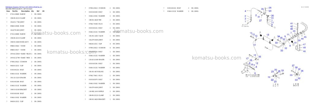 Komatsu D475A-5 S/N 20001-UP Parts catalog cover Page 6 Komatsu D475A-5 S/N 20001-UP Parts catalog cover Page 6