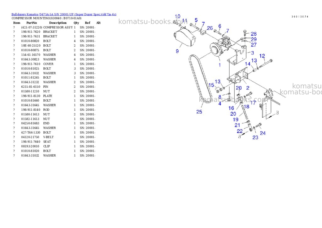 Komatsu d475a-5a s/n 20001-up super dozer spec. Parts catalog cover Page 3 Komatsu d475a-5a s/n 20001-up super dozer spec. Parts catalog cover Page 3