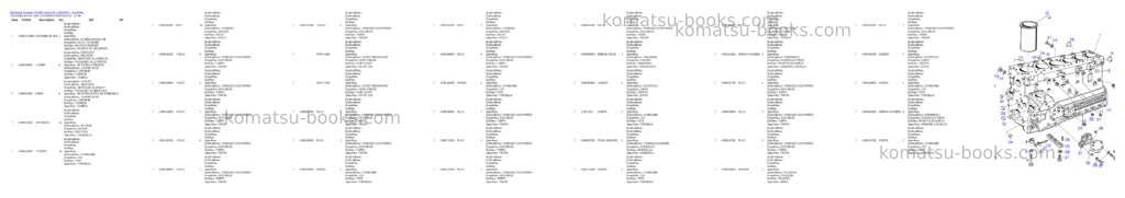 Komatsu d500e turbo s/n 336420001 - up Parts catalog cover Page 3