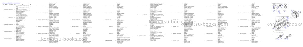 Komatsu d500e turbo s/n 336420001 - up Parts catalog cover Page 5