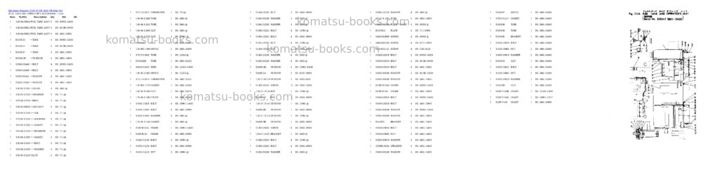 Komatsu d50p-10 s/n 5861-up Parts catalog cover Page 4 Komatsu d50p-10 s/n 5861-up Parts catalog cover Page 4