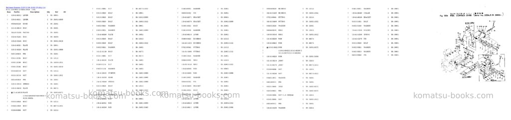 Komatsu D50P-15 S/N 35002-UP Parts catalog cover Page 2