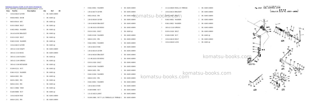 Komatsu d50pl-16 s/n 65001-up Parts catalog cover Komatsu d50pl-16 s/n 65001-up Parts catalog cover
