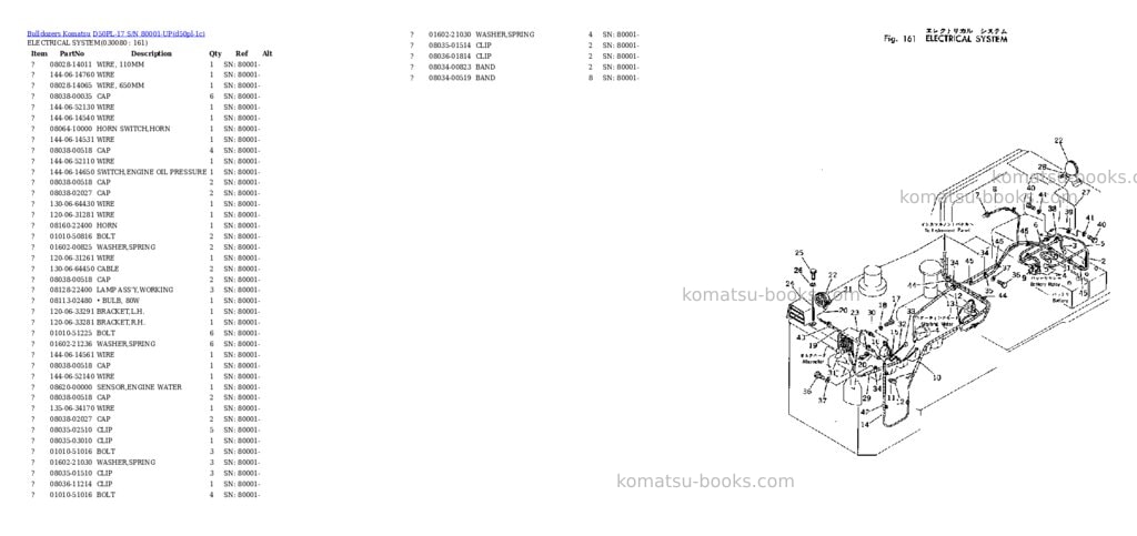 Komatsu d50pl-17 s/n 80001-up Parts catalog cover Page 7