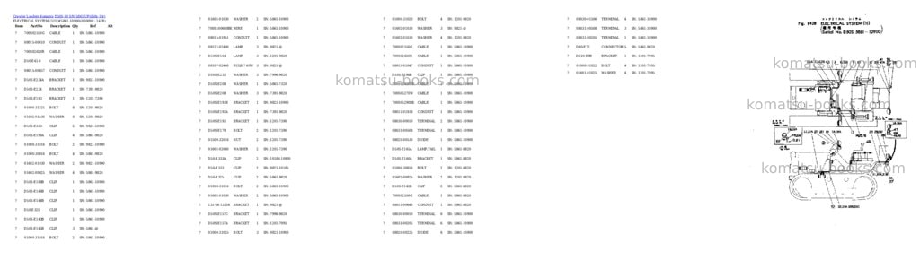 Komatsu d50s-10 s/n 5861-up Parts catalog cover Page 8 Komatsu d50s-10 s/n 5861-up Parts catalog cover Page 8