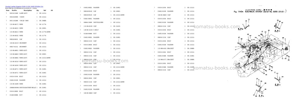 Komatsu d50s-15 s/n 35002-up Parts catalog cover Page 10 Komatsu d50s-15 s/n 35002-up Parts catalog cover Page 10