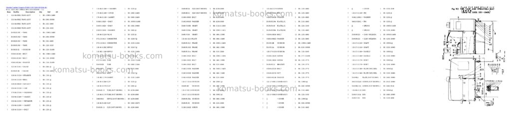 Komatsu d50s-8 s/n 1201-up Parts catalog cover Page 3