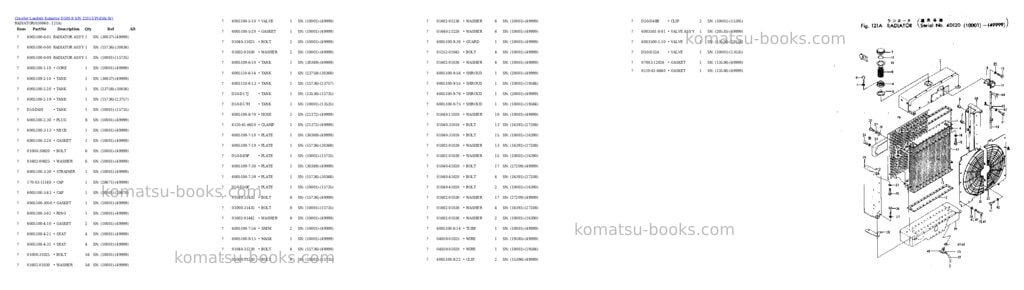 Komatsu d50s-8 s/n 1201-up Parts catalog cover Page 5
