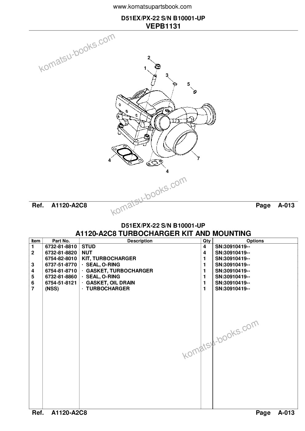 Komatsu d51ex/px-22 s/n b10001-up Parts catalog cover Page 9 Komatsu d51ex/px-22 s/n b10001-up Parts catalog cover Page 9