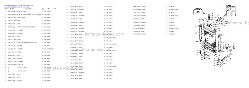 Komatsu D53A-17 S/N 80001-UP Parts catalog cover Page 2