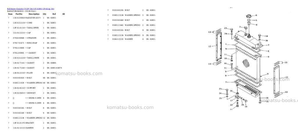 Komatsu d53p-18a s/n 83001-up Parts catalog cover Page 2 Komatsu d53p-18a s/n 83001-up Parts catalog cover Page 2
