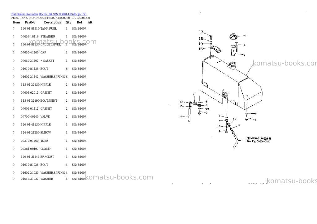 Komatsu d53p-18a s/n 83001-up Parts catalog cover Page 8 Komatsu d53p-18a s/n 83001-up Parts catalog cover Page 8