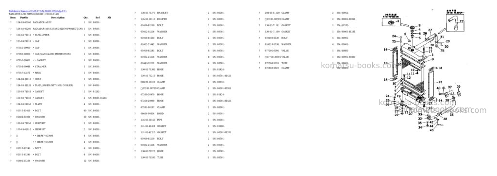 Komatsu d53p-17 s/n 80001-up Parts catalog cover Page 2