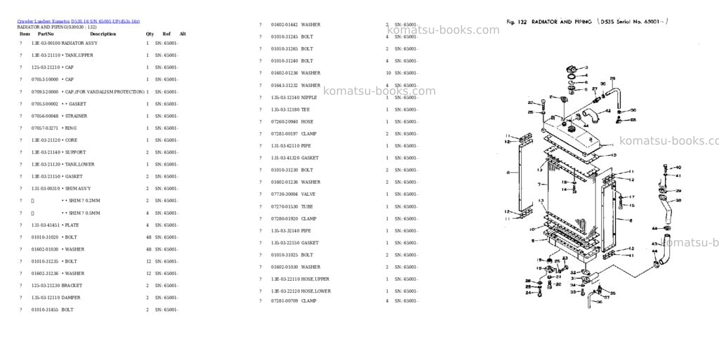 Komatsu D53S-16 S/N 65001-UP Parts catalog cover Page 2
