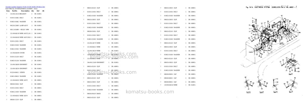 Komatsu D53S-16 S/N 65001-UP Parts catalog cover Page 8