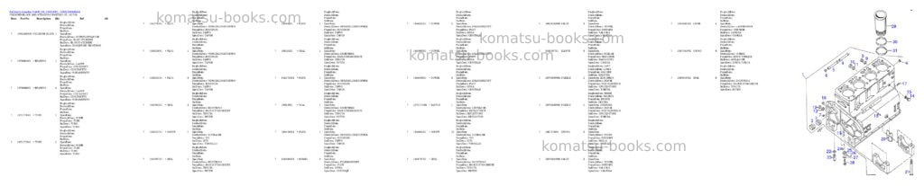 Komatsu d540e s/n 336020001 - 336020269 Parts catalog cover Page 3 Komatsu d540e s/n 336020001 - 336020269 Parts catalog cover Page 3