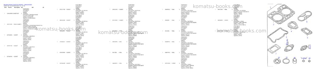 Komatsu d540e s/n 336020001 - 336020269 Parts catalog cover Page 7 Komatsu d540e s/n 336020001 - 336020269 Parts catalog cover Page 7