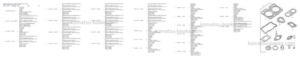 Komatsu d570e / d580e s/n 336020270 - up Parts catalog cover Page 7 Komatsu d570e / d580e s/n 336020270 - up Parts catalog cover Page 7