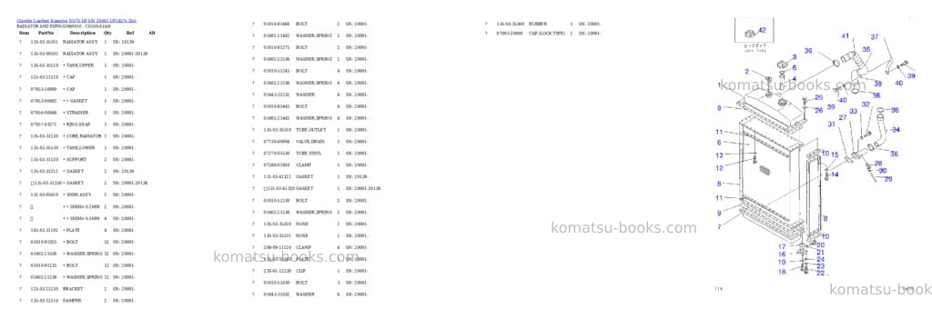 Komatsu d57s-1b s/n 20001-up Parts catalog cover Page 3