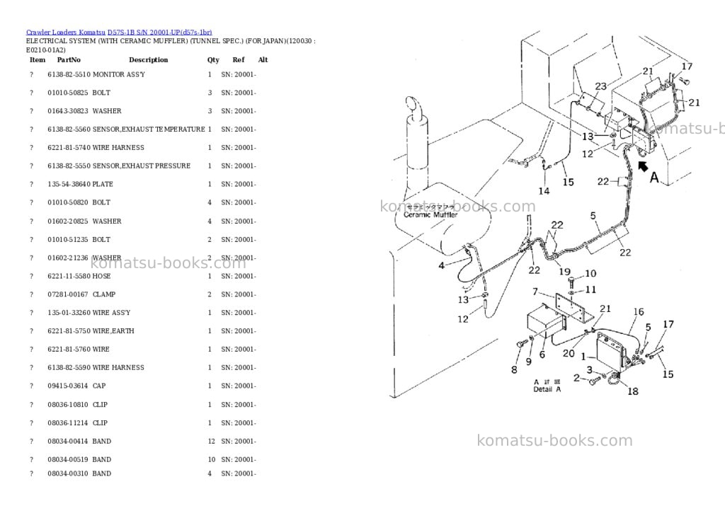 Komatsu d57s-1b s/n 20001-up Parts catalog cover Page 9