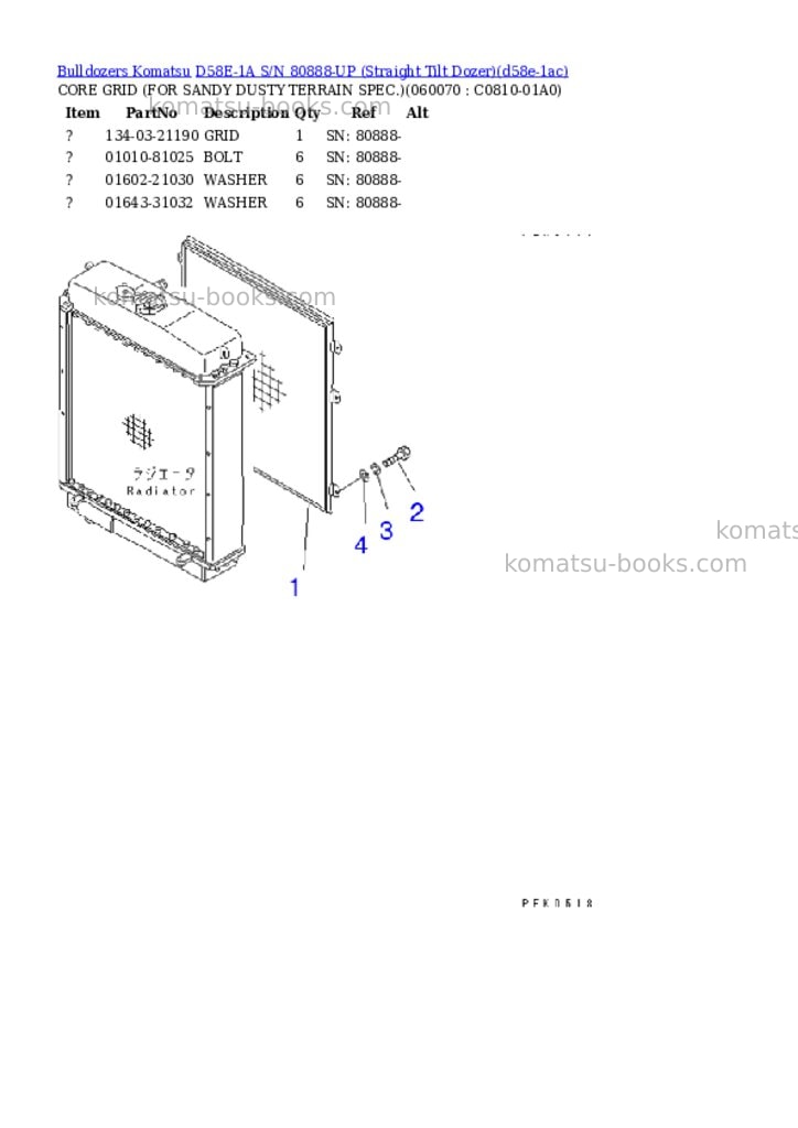 Komatsu d58e-1a s/n 80888-up straight tilt dozer Parts catalog cover Page 9 Komatsu d58e-1a s/n 80888-up straight tilt dozer Parts catalog cover Page 9