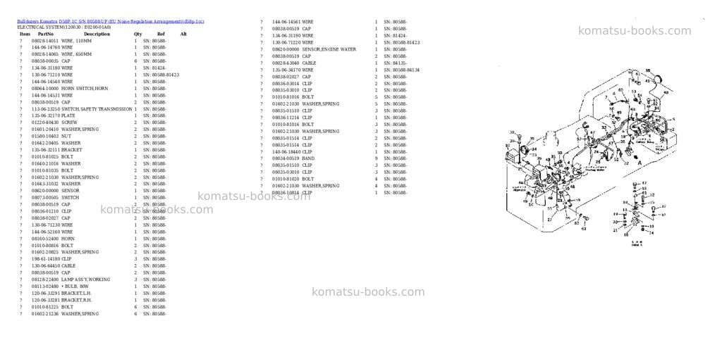 Komatsu d58p-1c s/n 80588-up eu noise regulation arrangement Parts catalog cover Page 9 Komatsu d58p-1c s/n 80588-up eu noise regulation arrangement Parts catalog cover Page 9