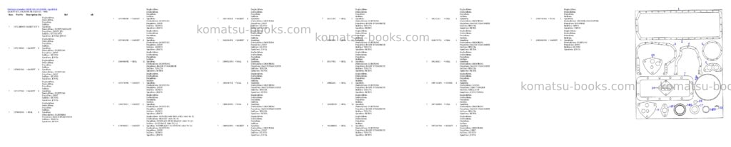 Komatsu d600d s/n 331620001 - up Parts catalog cover Page 5 Komatsu d600d s/n 331620001 - up Parts catalog cover Page 5