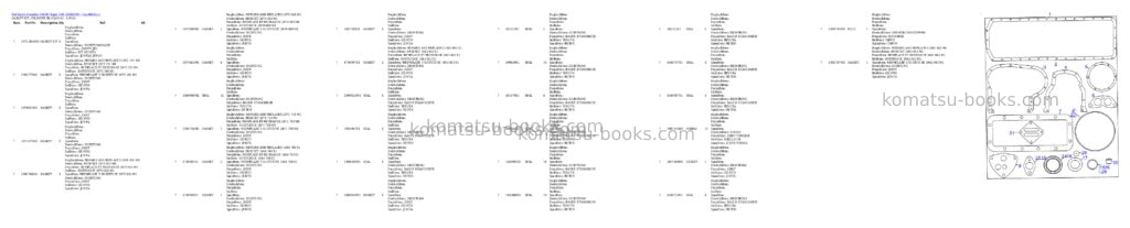 Komatsu d600d super s/n 332620001 - up Parts catalog cover Page 4 Komatsu d600d super s/n 332620001 - up Parts catalog cover Page 4